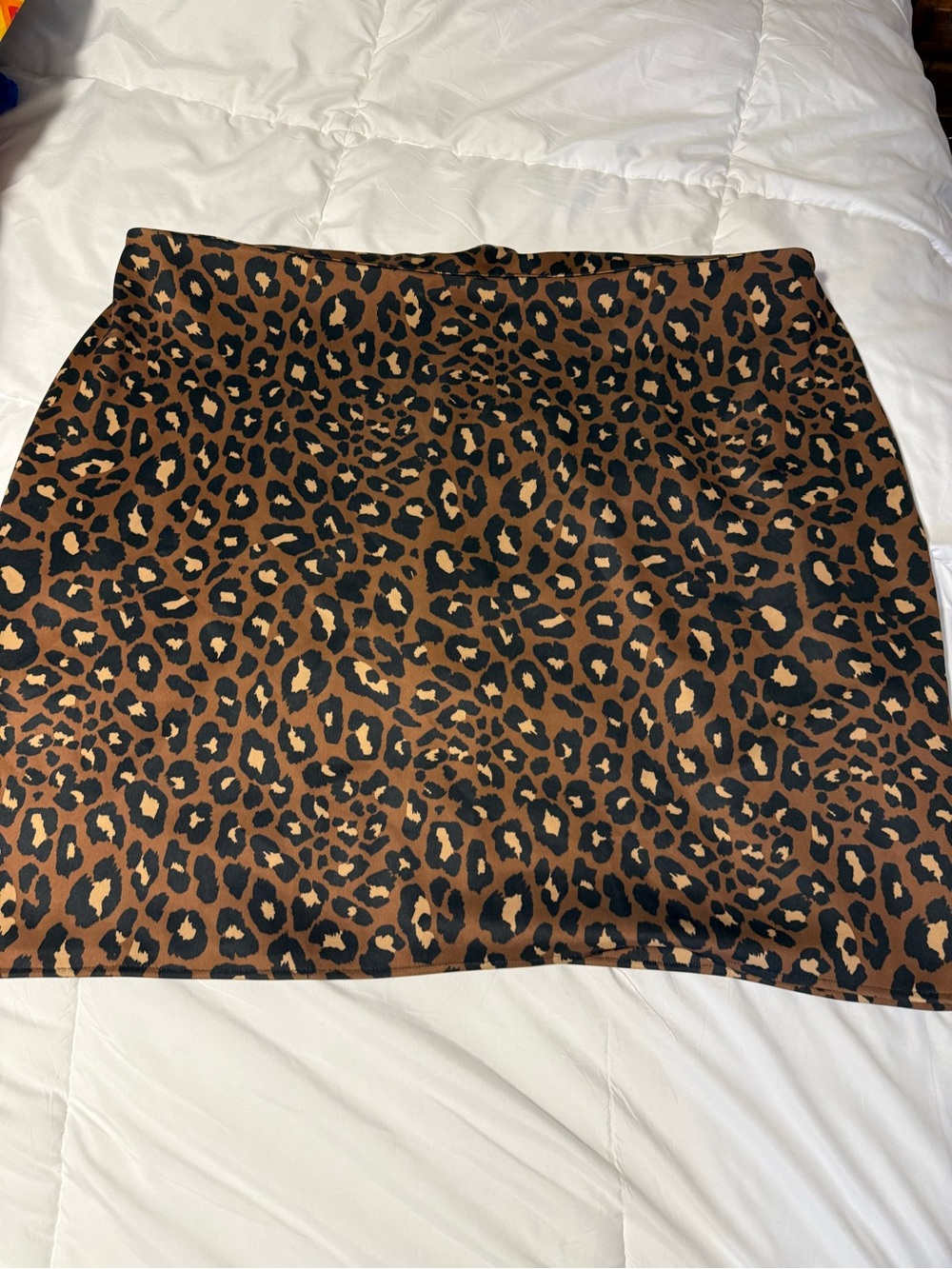 Worthington Leopard Print Mini Skirt - Brown & Black